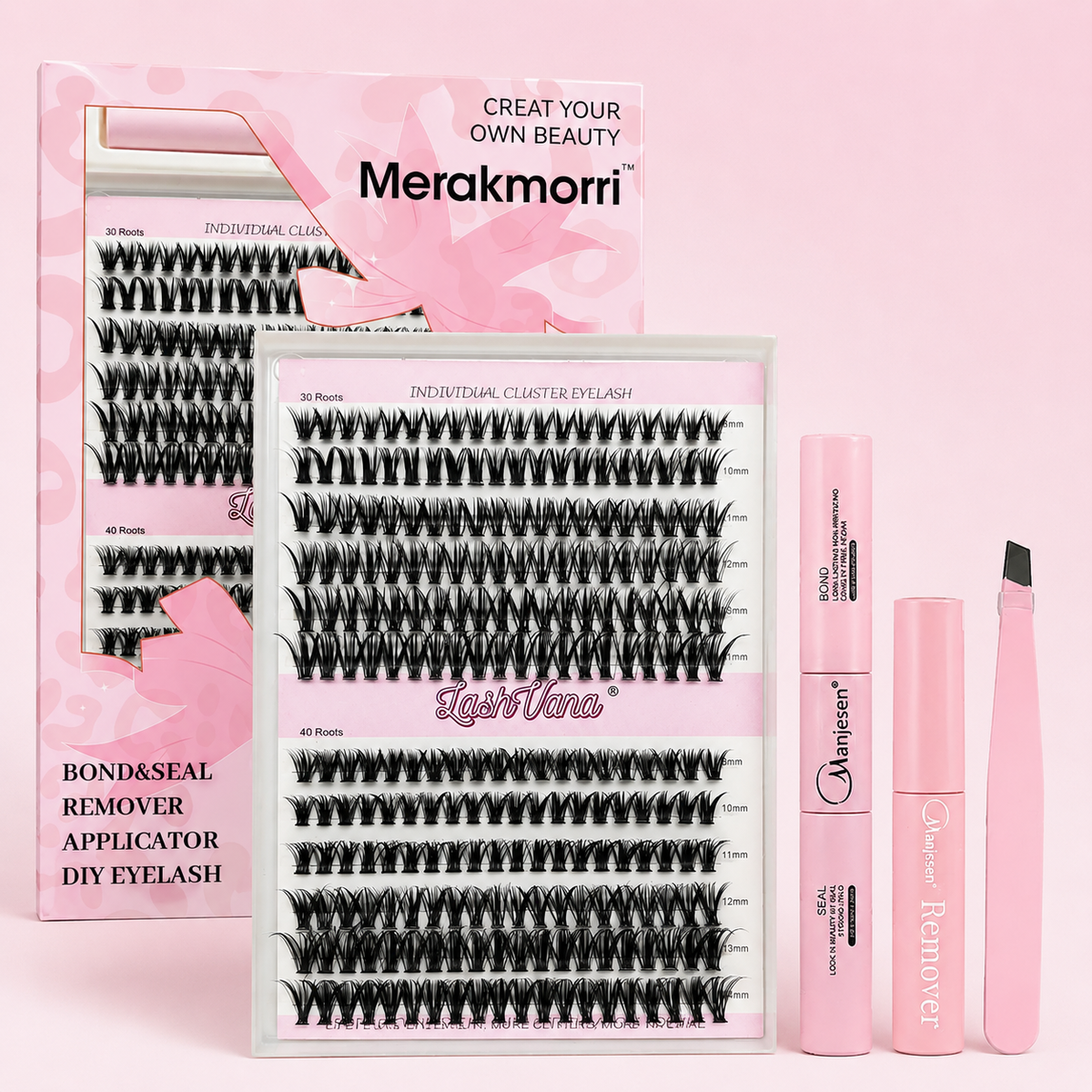 DIY Eyelash Cluster Kit Complete Set Natural Look